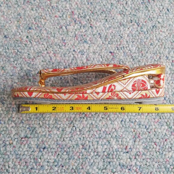 GEISHA Zori SANDELS Girls SHOES Wedge Flip Flop WITH SOCKS VINTAGE Japenese - Picture 11 of 16
